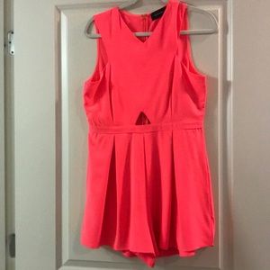 Hot pink romper